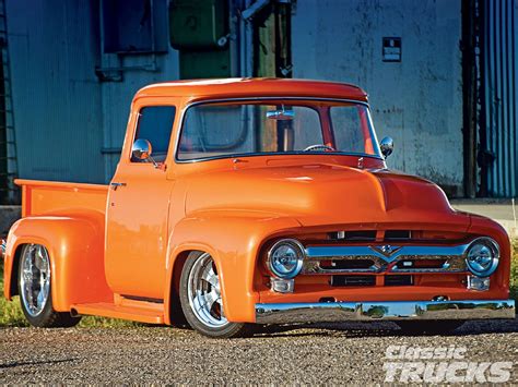 Custom built 1956 Ford F100 hot rod and custom truck 